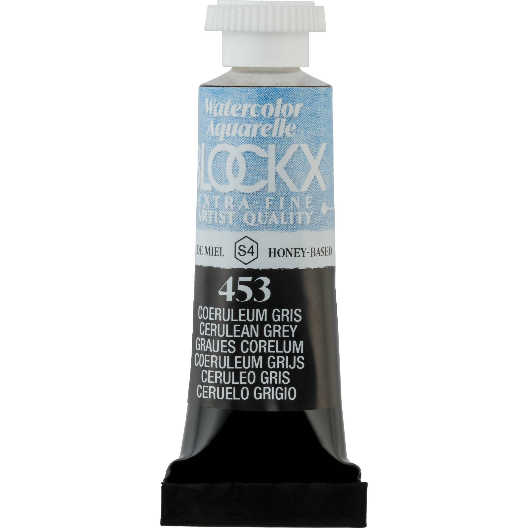 Blockx 3x Aquarellfarbe, Azurgrau - Tube 5ml - Coeruleum grau 43453BXC