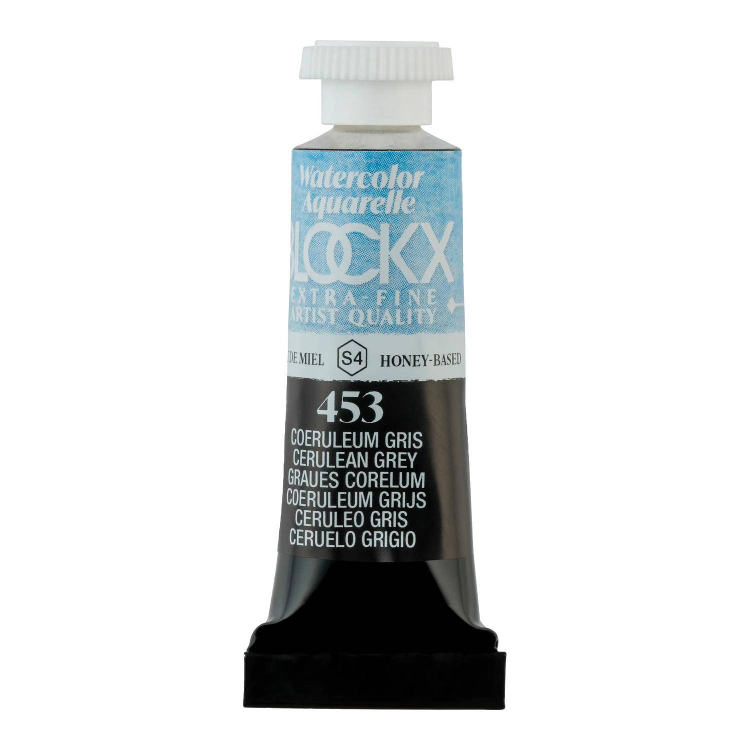 Blockx 3x Aquarellfarbe, Azurgrau - Tube 5ml - Coeruleum grau 43453BXC