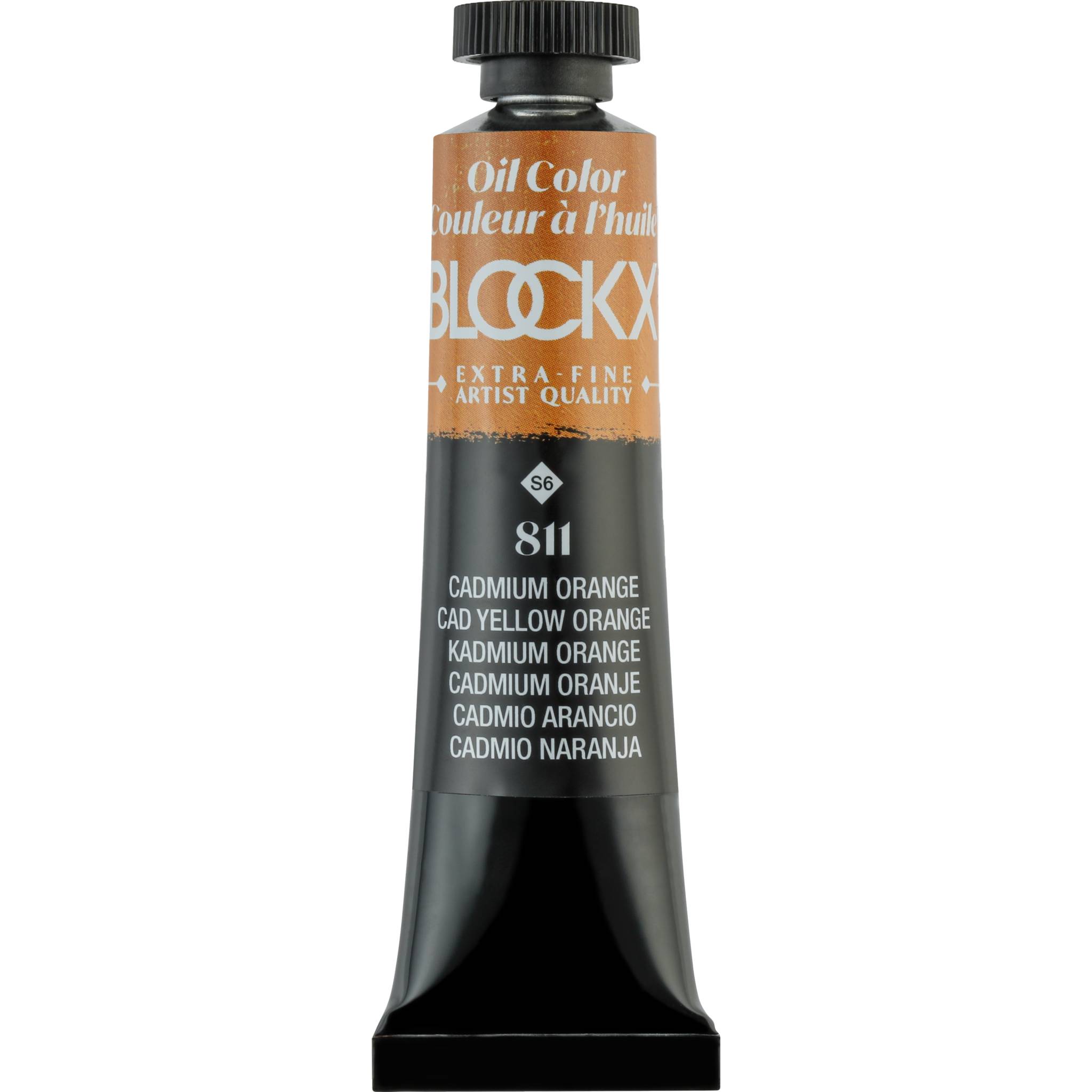 Blockx 3x Ölfarbe, Kadmiumorange, Tube 20ml - Kadmiumorange 212811BXC