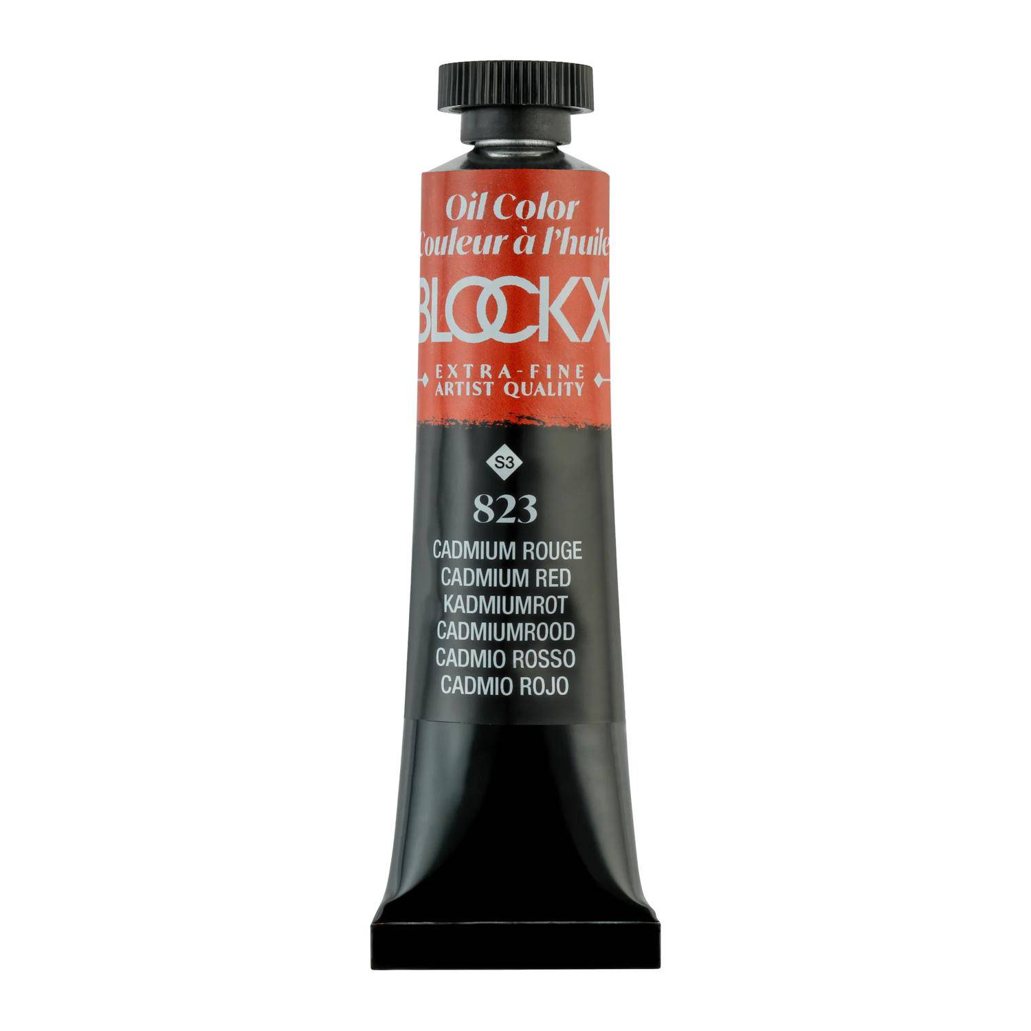 Blockx 3x Ölfarbe, Kadmiumrot, Tube 20ml - Cadmium Rot 212823BXC