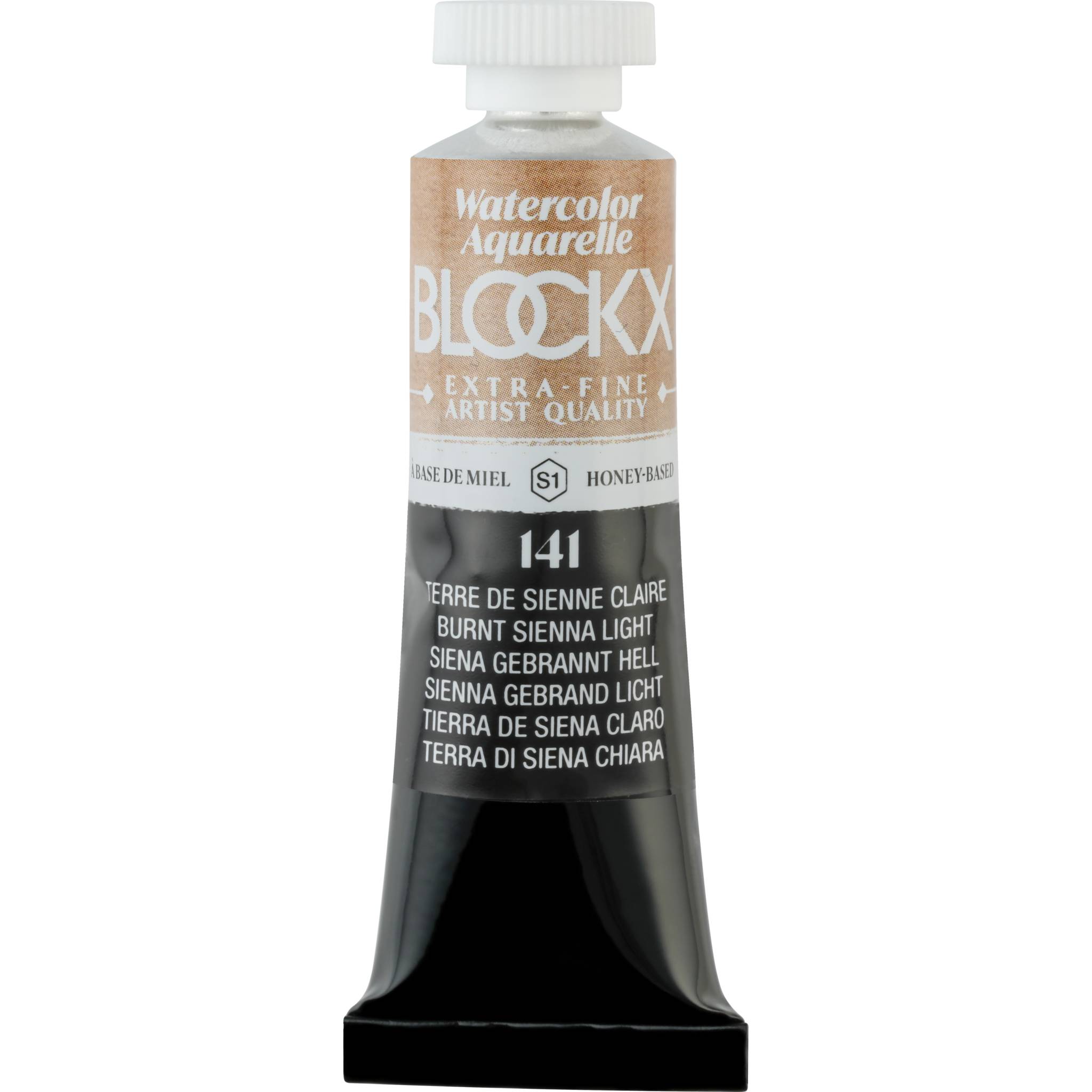 Blockx 3x Aquarellfarbe, Siena hell - Tube 15ml - Hellsiena 44141BXC