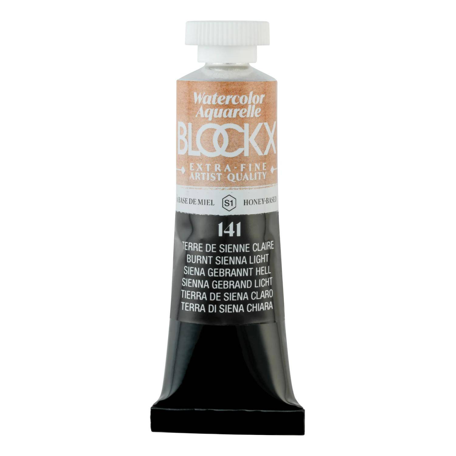 Blockx 3x Aquarellfarbe, Siena hell - Tube 15ml - Hellsiena 44141BXC