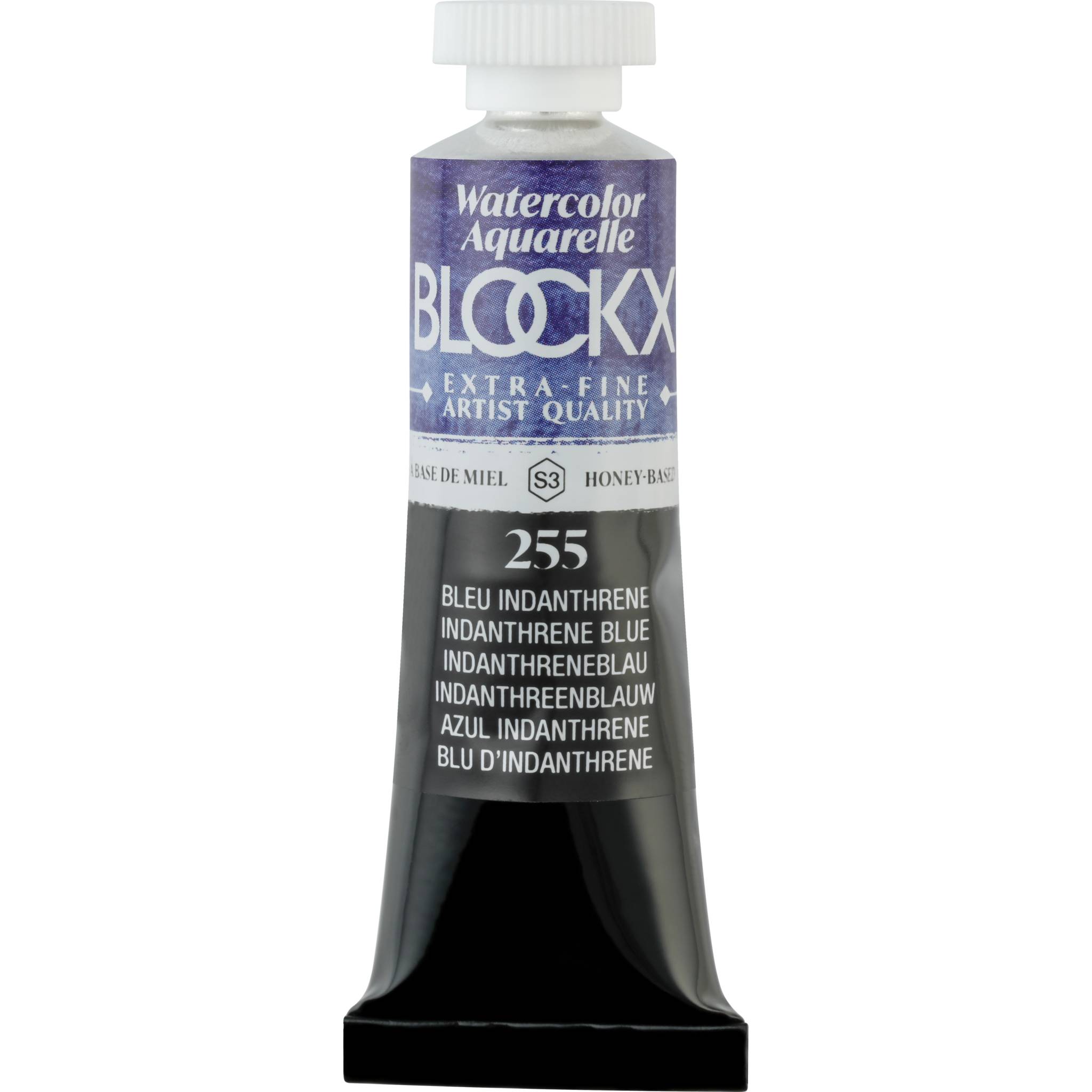 Blockx 3x Aquarellfarbe, Indanthrenblau - Tube 15ml - Indanthrenblau 44255BXC