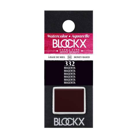Blockx 3x Aquarellfarbe, Magenta - 1/2 Näpfchen 1,5ml - Magenta| 41332BXC