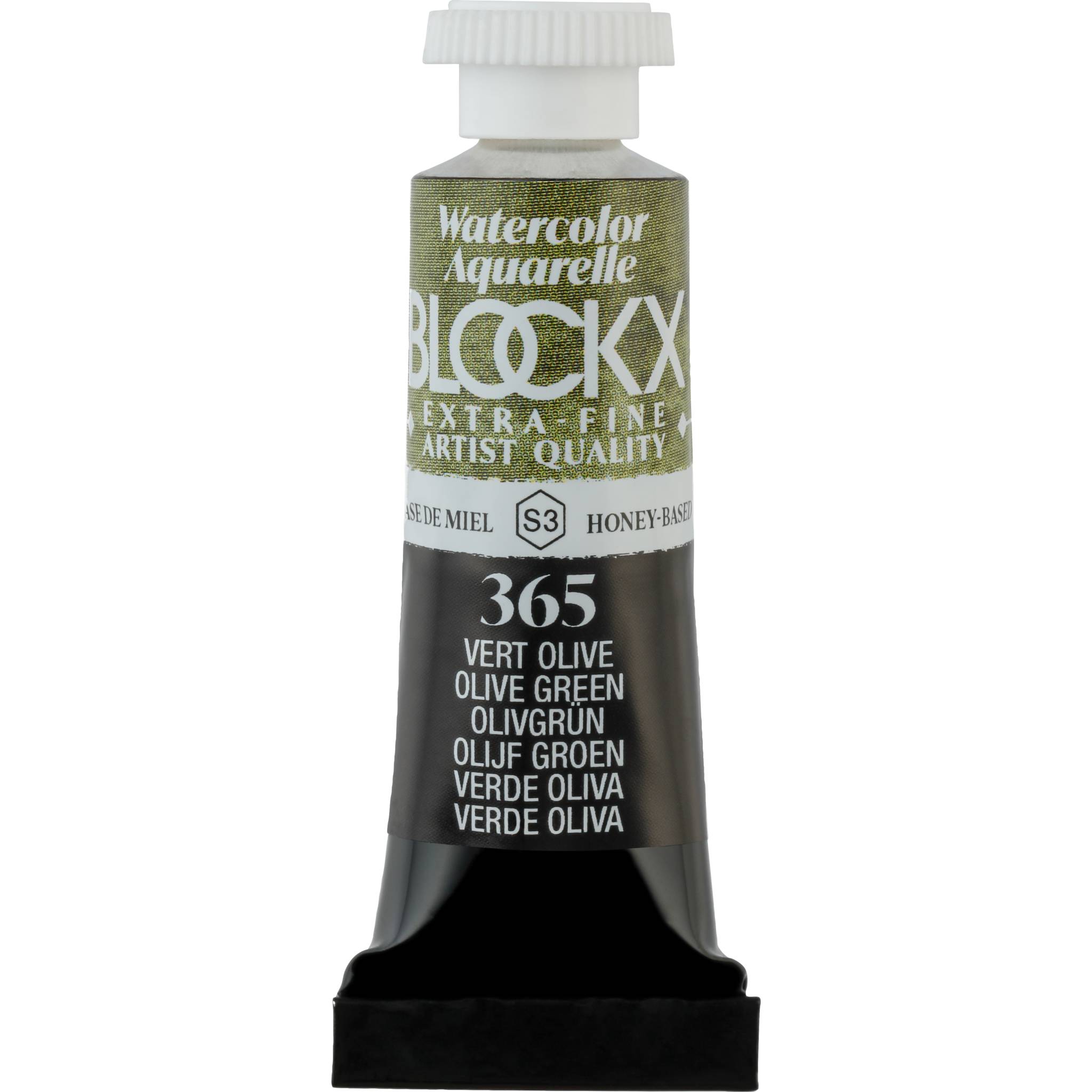 Blockx 3x Aquarellfarbe, Olivengrün - Tube 5ml - Olivgrün 43365BXC