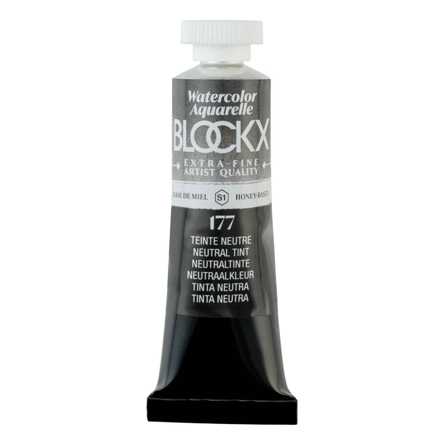 Blockx 3x Aquarellfarbe, Neutraltinte - Tube 15ml - Neutralfarben 44177BXC