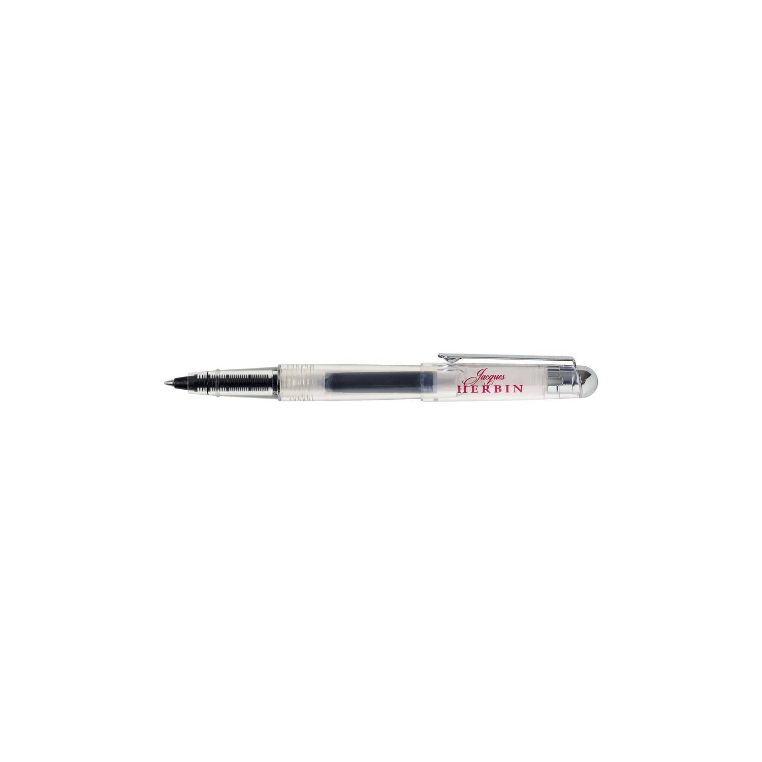 Jacques Herbin 6x Transparenter Tintenroller mit Patrone - Transparent 21500T