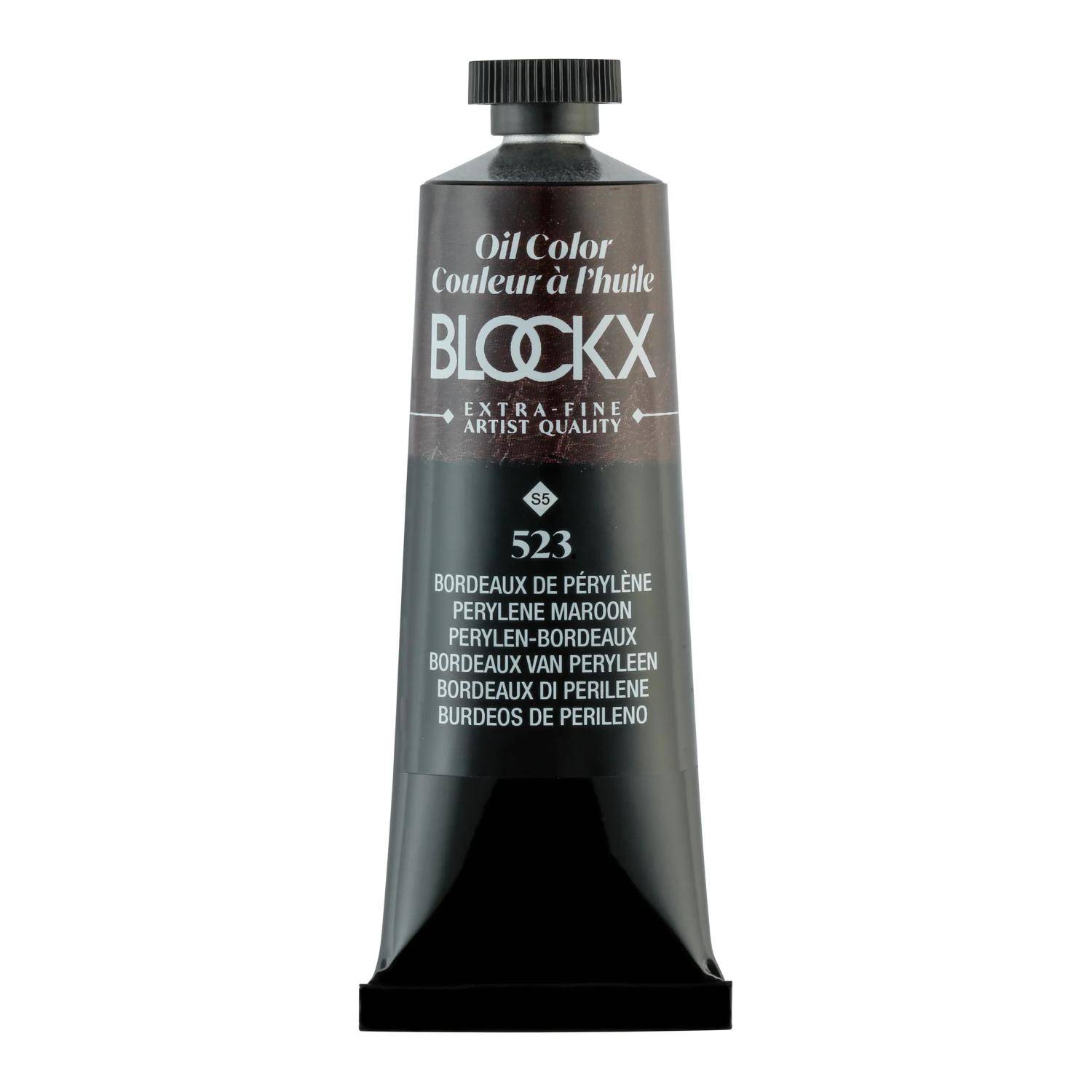 Blockx 3x Ölfarbe, Perylenbordeauxrot -Tube 35ml Bordeaux de pérylène 213523BXC