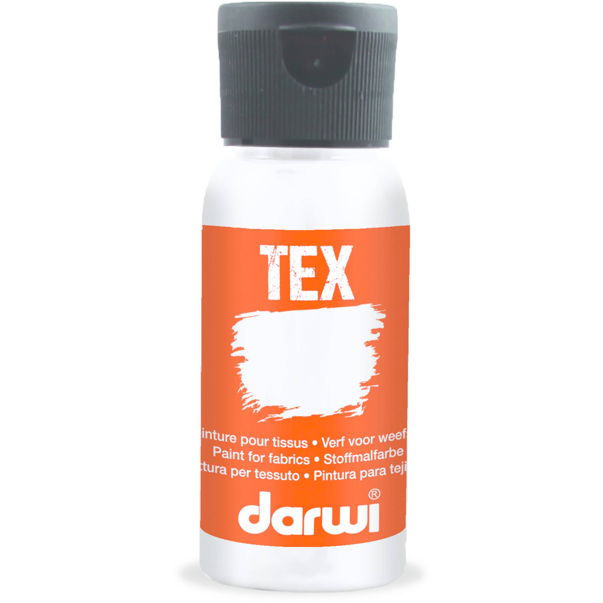 DARWI 4x 50 ml Flasche Tex Stoffmalfarben verdunkler DA0100050007C