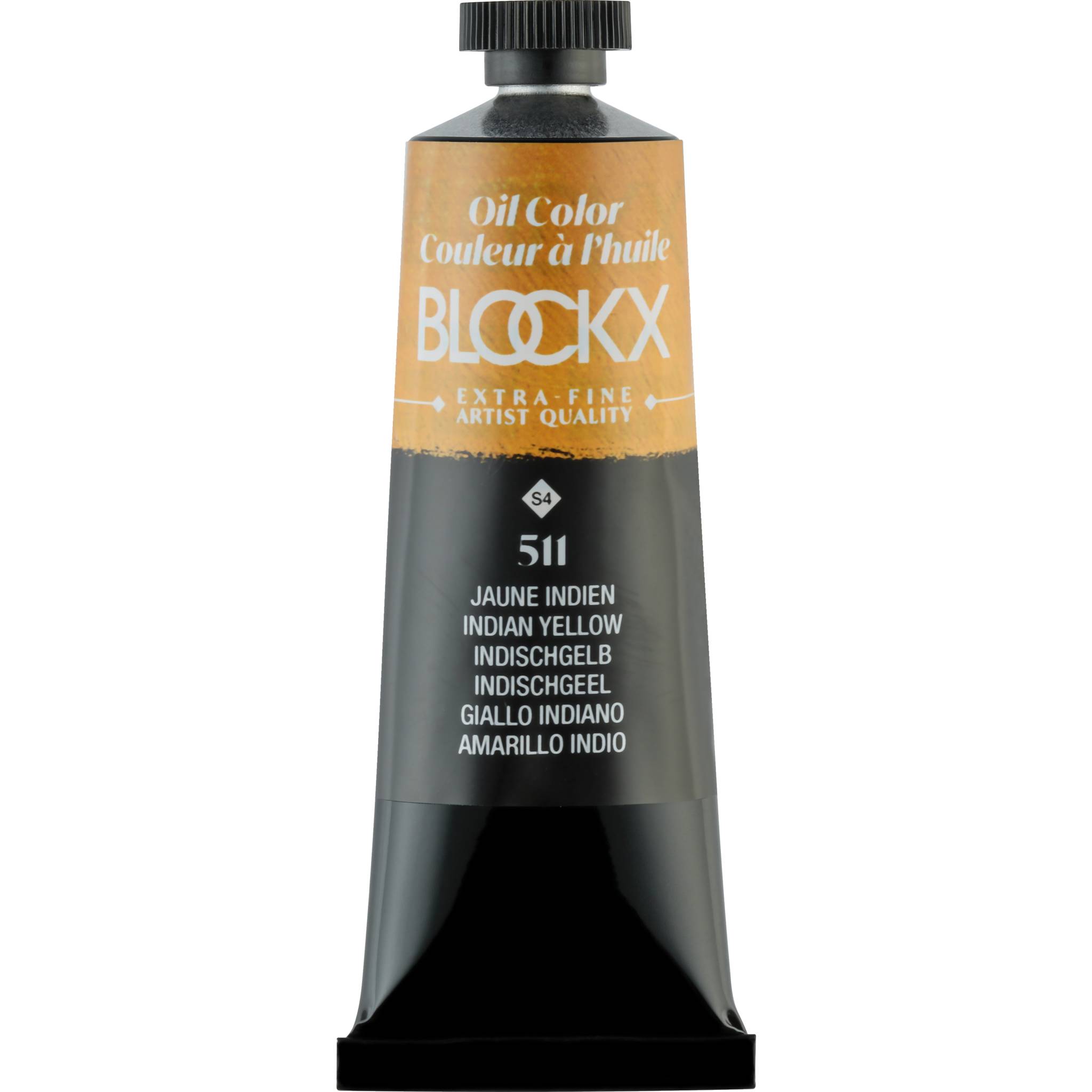 Blockx 3x Ölfarbe, Idischgelb - Tube 35ml - Indischgelb 213511BXC
