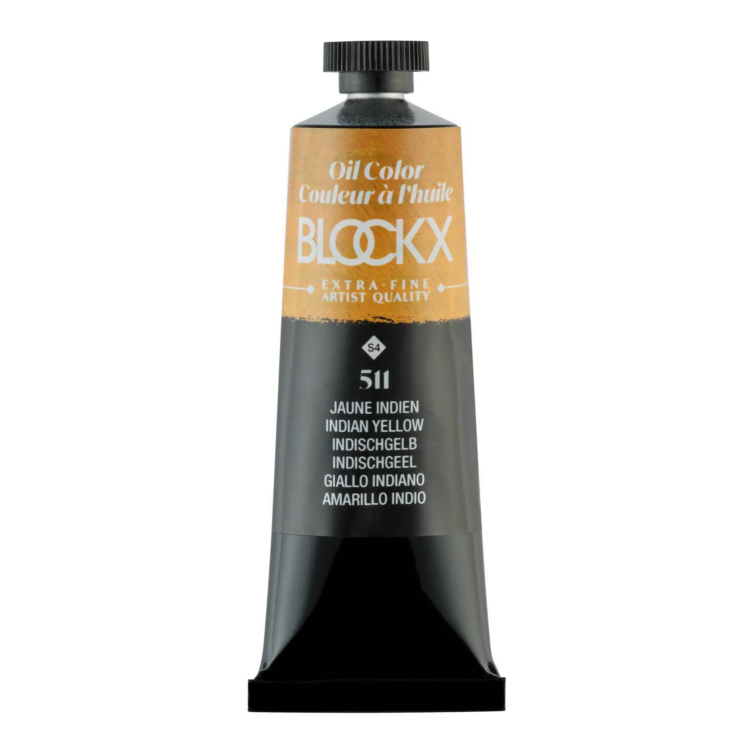 Blockx 3x Ölfarbe, Idischgelb - Tube 35ml - Indischgelb 213511BXC