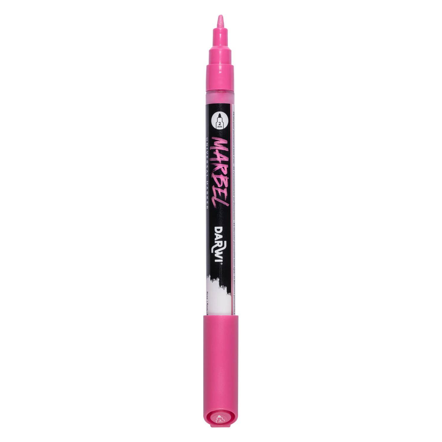 Darwi 6x Marker Acrylfarbe, konische feine Spitze 2mm Rosa DA0223002475C