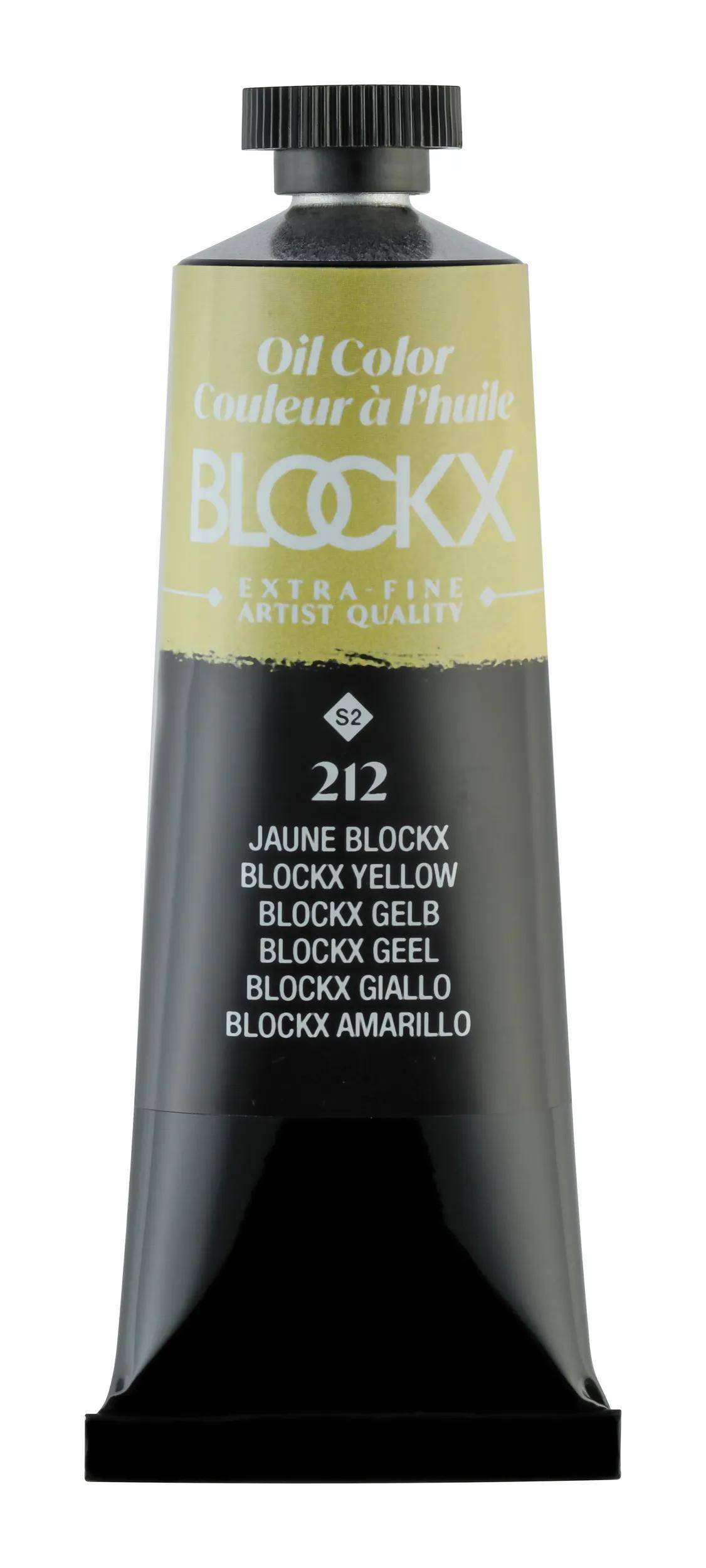 Blockx 3x Ölfarbe, Gelb Blockx -Tube 35ml - Blockx Gelb 213212BXC
