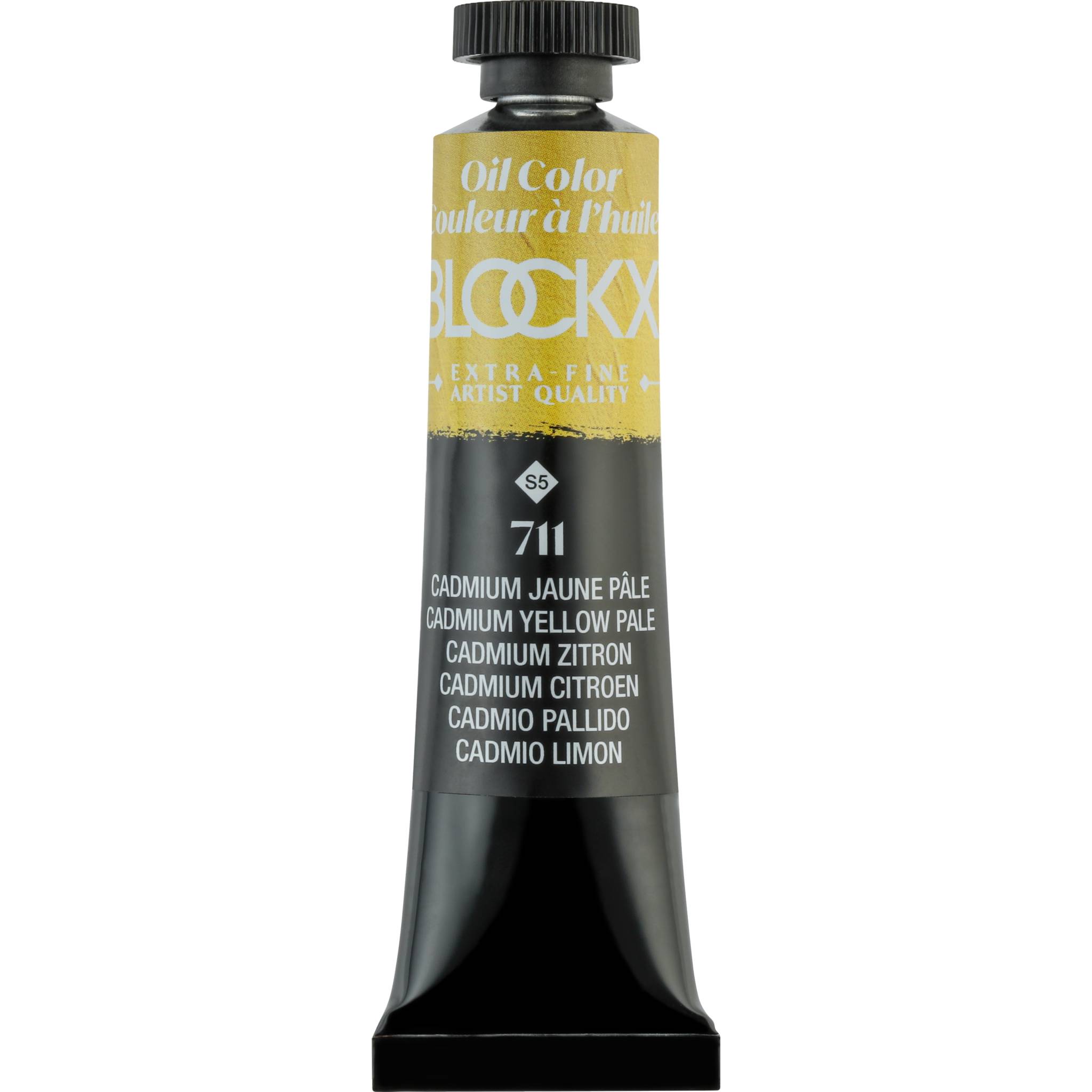 Blockx 3x Ölfarbe, Cadmium Zitronengelb, Tube 20ml - Kadmium Blassgelb 212711BXC