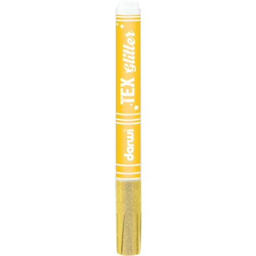 Darwi 6x Textilmarker Glitter, Spitze 2mm, 6ml, Gold Gold DA0140013050C Darwi 6x Textilmarker Glitter, Spitze 2mm, 6ml, Gold Gold DA0140013050C
