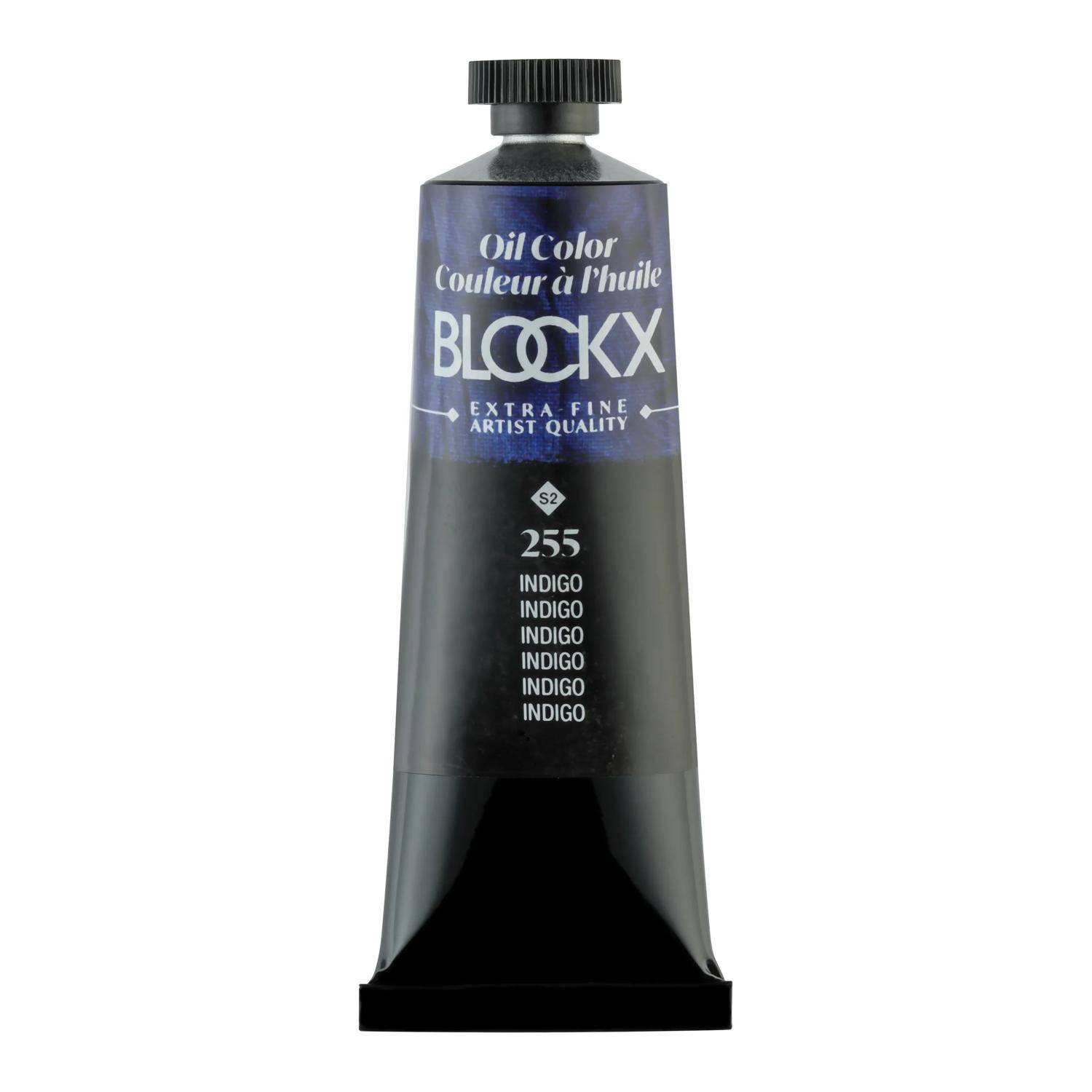 Blockx 3x Ölfarbe, Indigo - Tube 35ml - Indigo 213255BXC