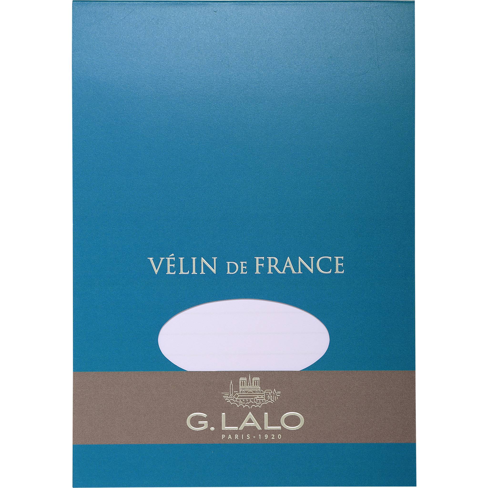 G.Lalo 5x Lalo, Block Vélin de France, DIN A5, 50 Blatt, 100g - Weiß 11700L