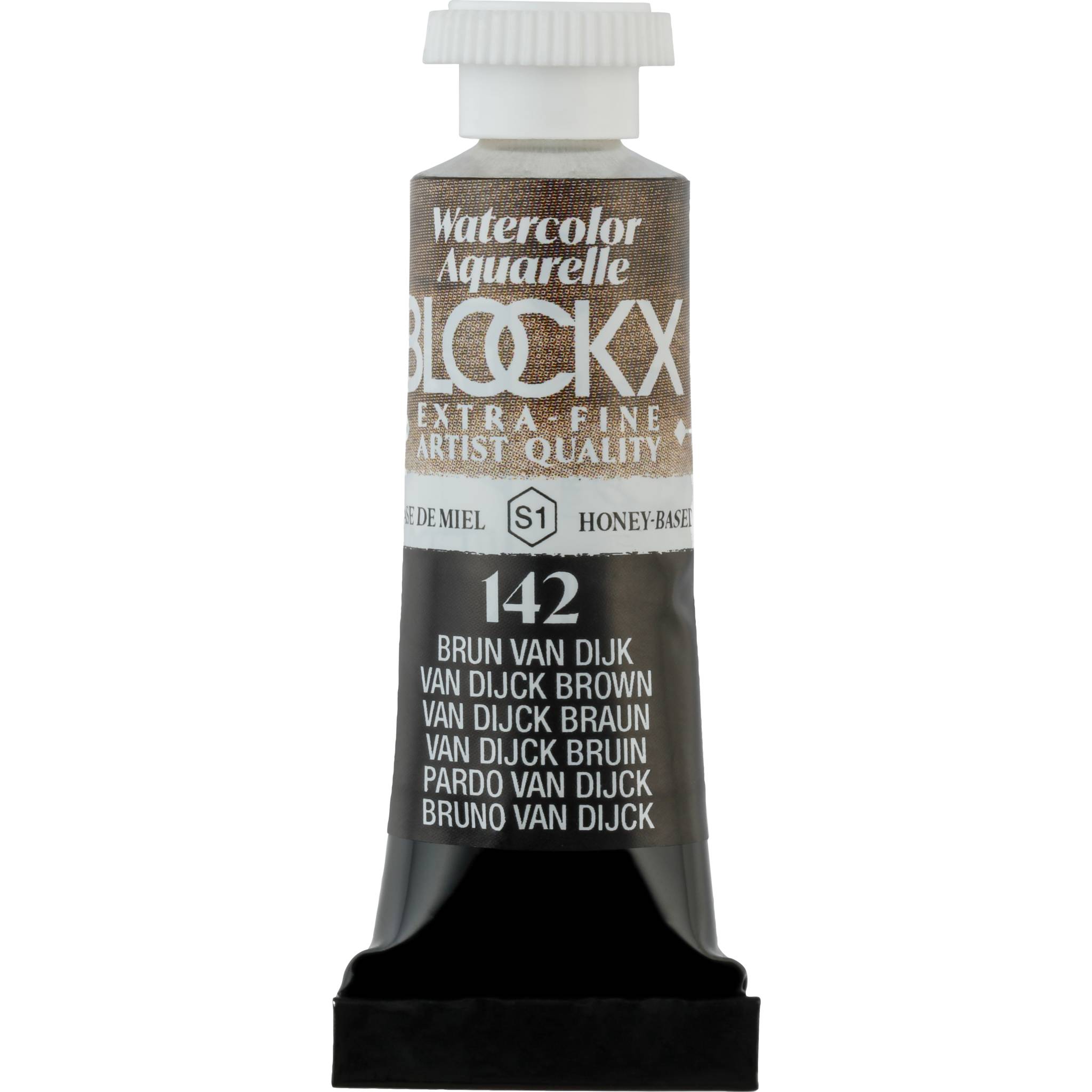 Blockx 3x Aquarellfarbe, Van Dijk braun - Tube 5ml - Van Dijk Braun 43142BXC