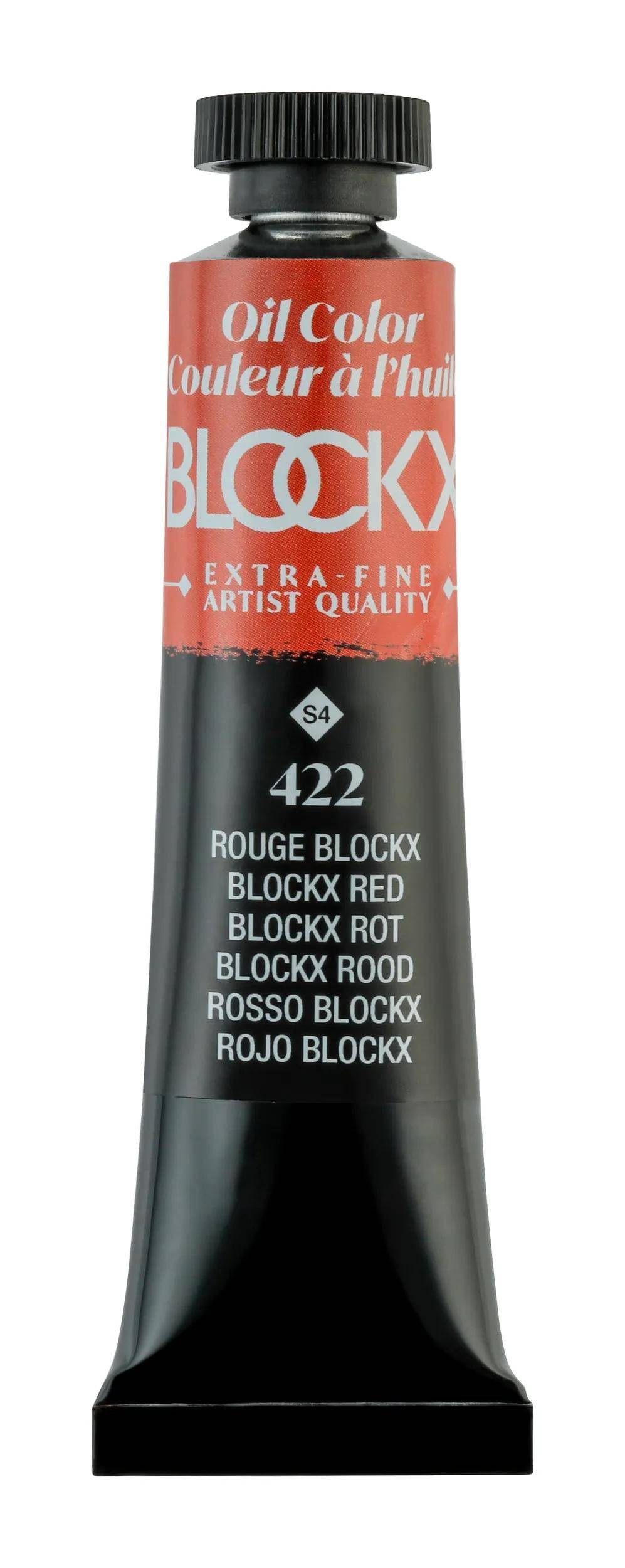 Blockx 3x Ölfarbe, Rot Tube 20ml - Rot Blockx 212422BXC