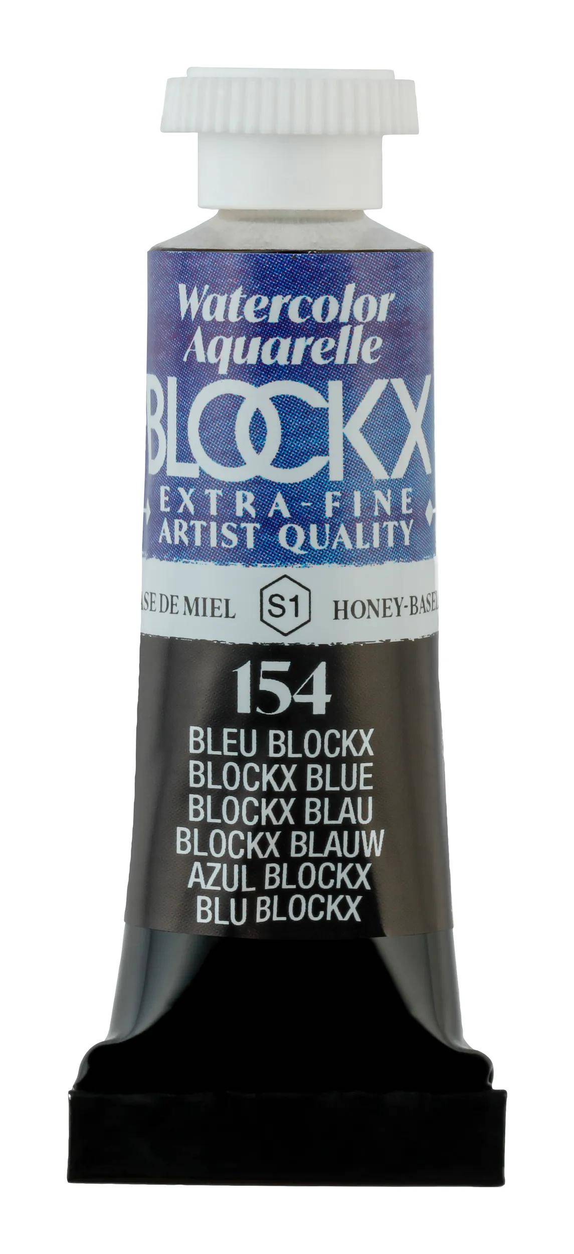 Blockx 3x Aquarellfarbe, Blockx Blau - Tube 5ml - Blockx Blau 43154BXC