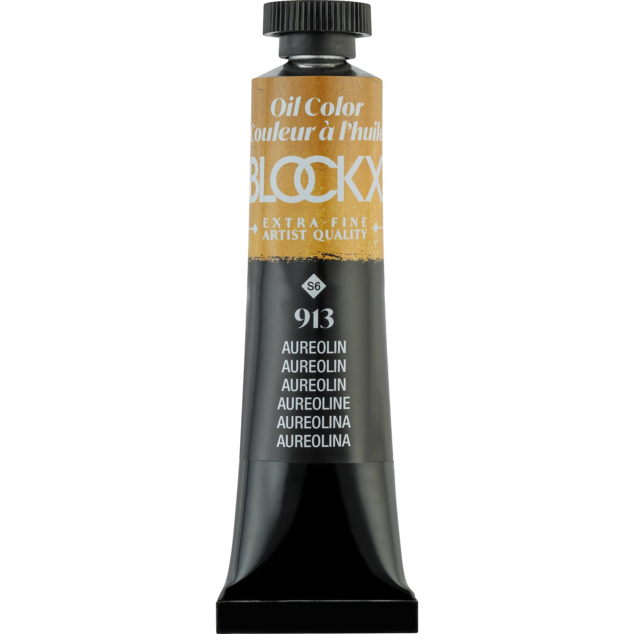 Blockx 3x Ölfarbe, Aureolin, Tube 20ml - Aureolin| 212913BXC