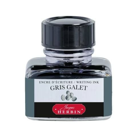 Jacques Herbin 4x Schreibtinte, La Perle des encres, 30 ml Gris Galet 13005T