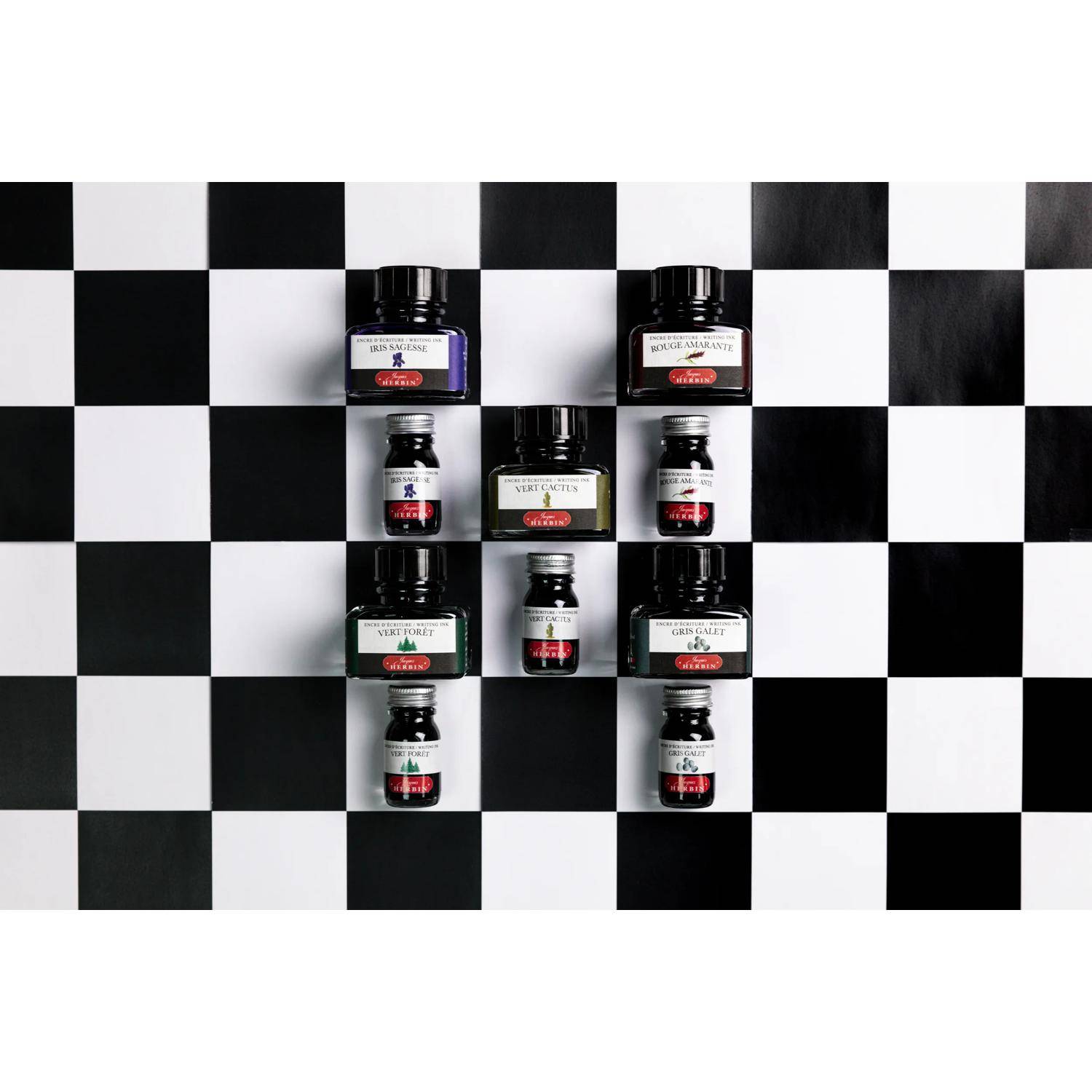 Jacques Herbin 6x Schreibtinte, La Perle des encres, 10 ml Rouge Amarante 11526T