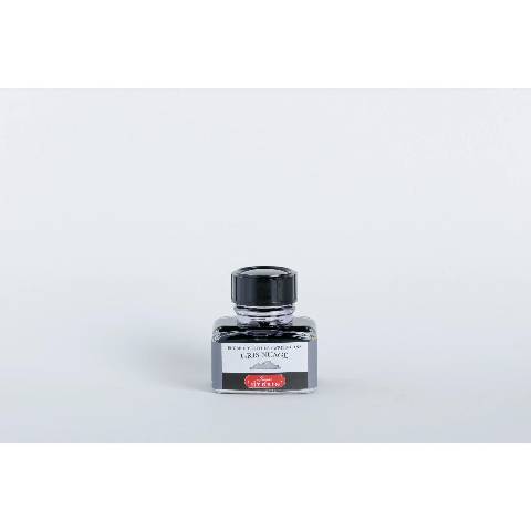 Jacques Herbin 4x Tinte für Füller + Tintenroller Flakon 30 ml Wolkengrau 13008T