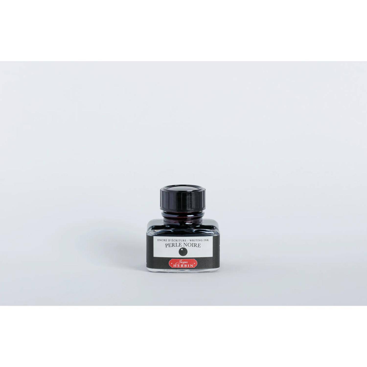 Jacques Herbin 4x Tinte für Füller + Tintenroller Flakon 30 ml Schwarz 13009T