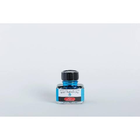 Jacques Herbin 4x Tinte für Füller + Tintenroller Flakon 30 ml Mittelblau 13013T
