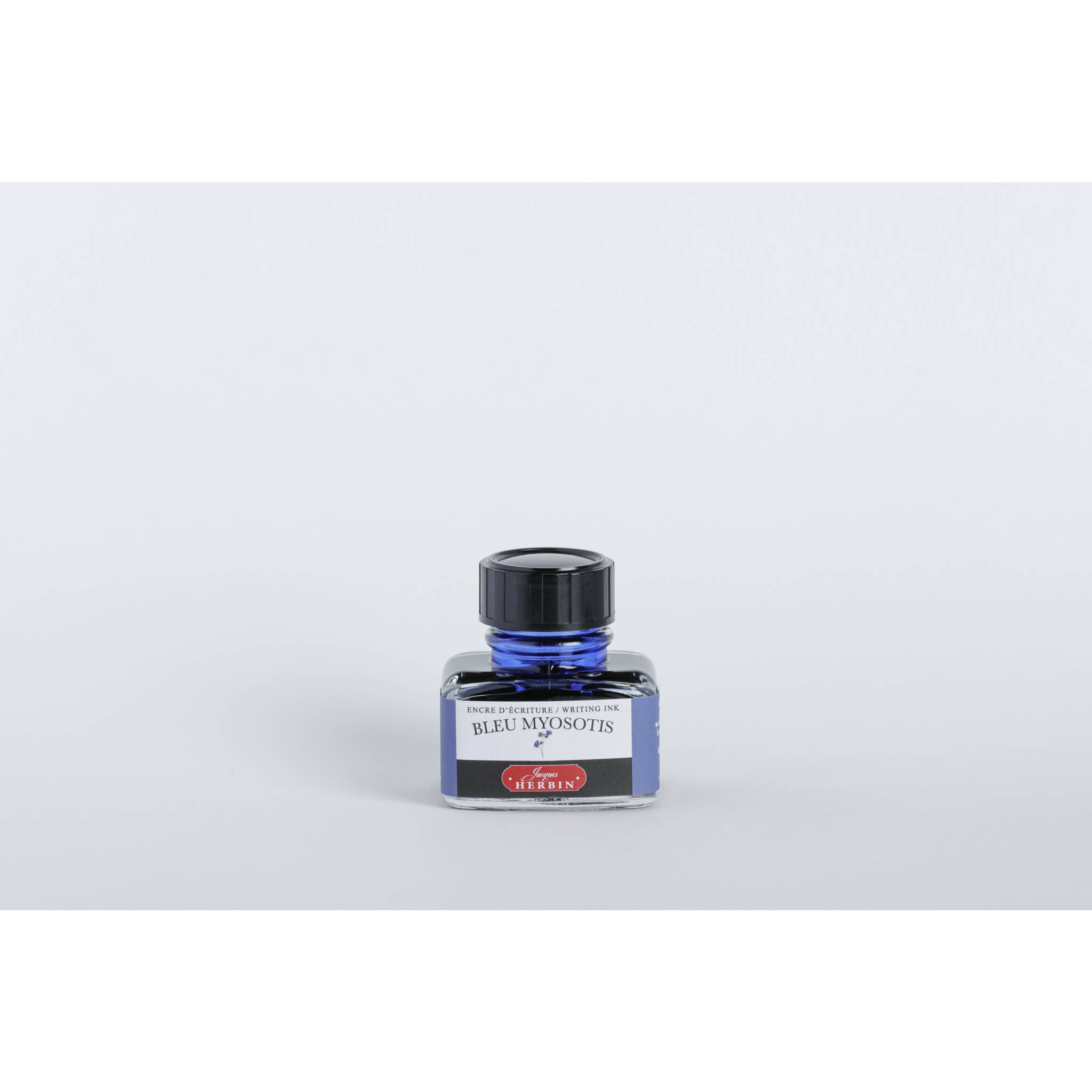 Jacques Herbin 4x Tinte + Tintenroller Flakon 30 ml Blau Vergissmeinnicht 13015T