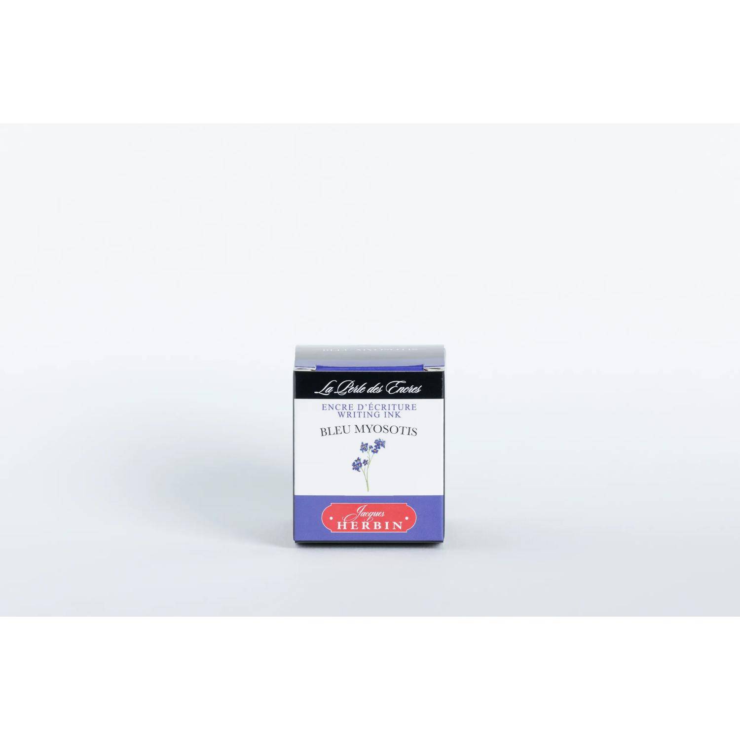 Jacques Herbin 4x Tinte + Tintenroller Flakon 30 ml Blau Vergissmeinnicht 13015T