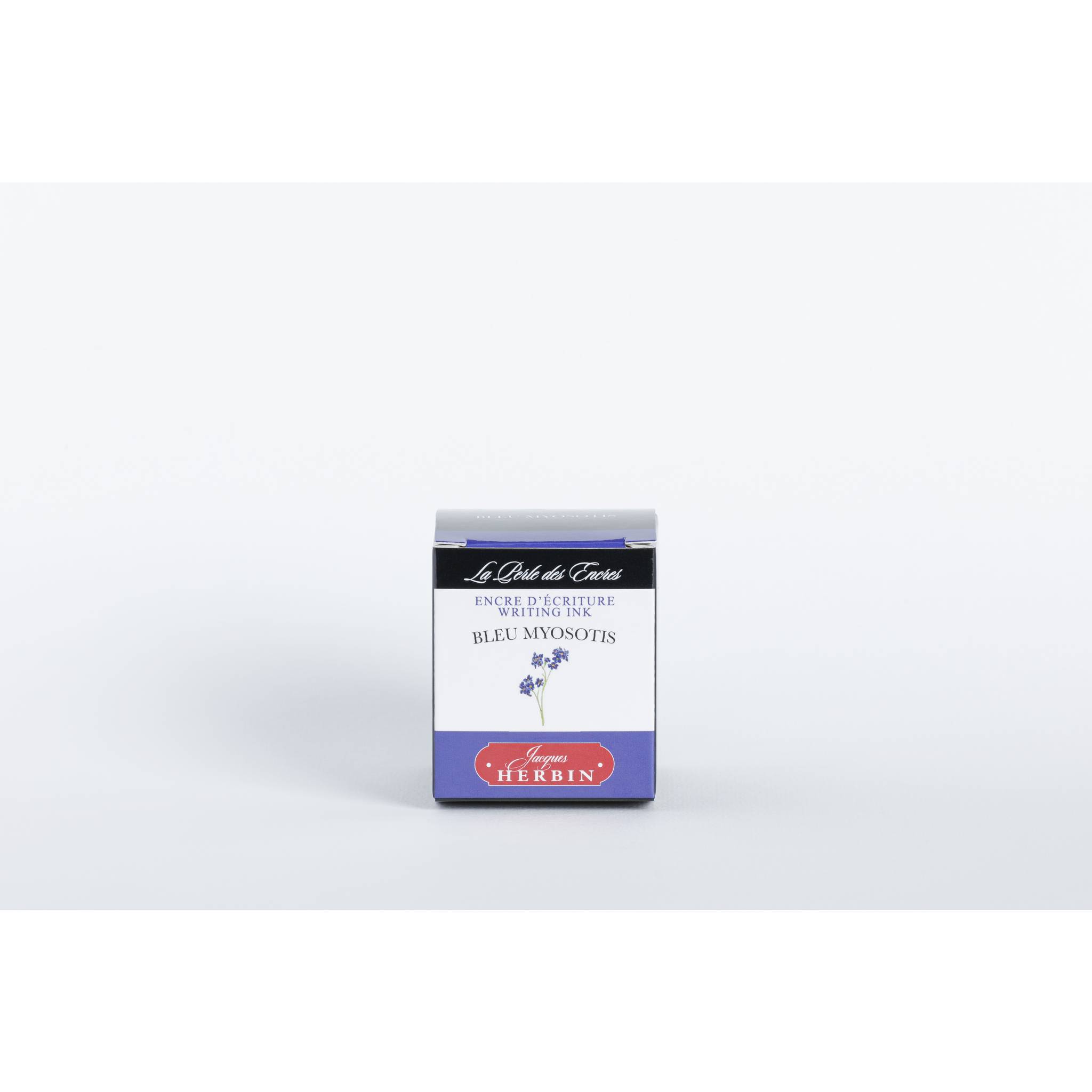 Jacques Herbin 4x Tinte + Tintenroller Flakon 30 ml Blau Vergissmeinnicht 13015T