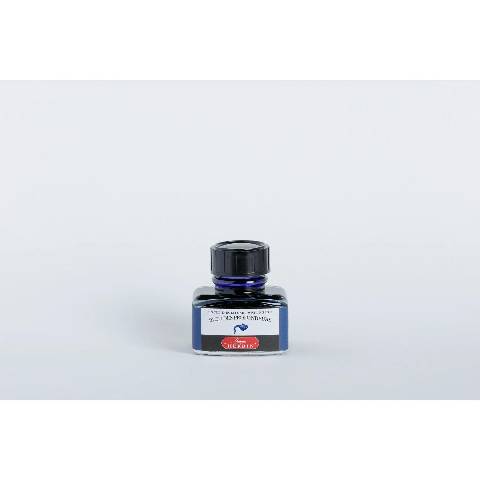 Jacques Herbin 4x Tinte + Tintenroller Flakon 30 ml bleu des profondeur 13018T