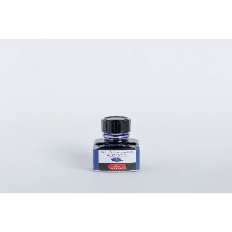 Jacques Herbin 4x Tinte + Tintenroller Flakon 30 ml Mitternachtsblau 13019T