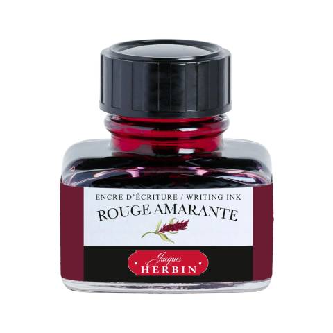 Jacques Herbin 4x Schreibtinte, La Perle des encres, 30 ml Rouge Amarante 13026T