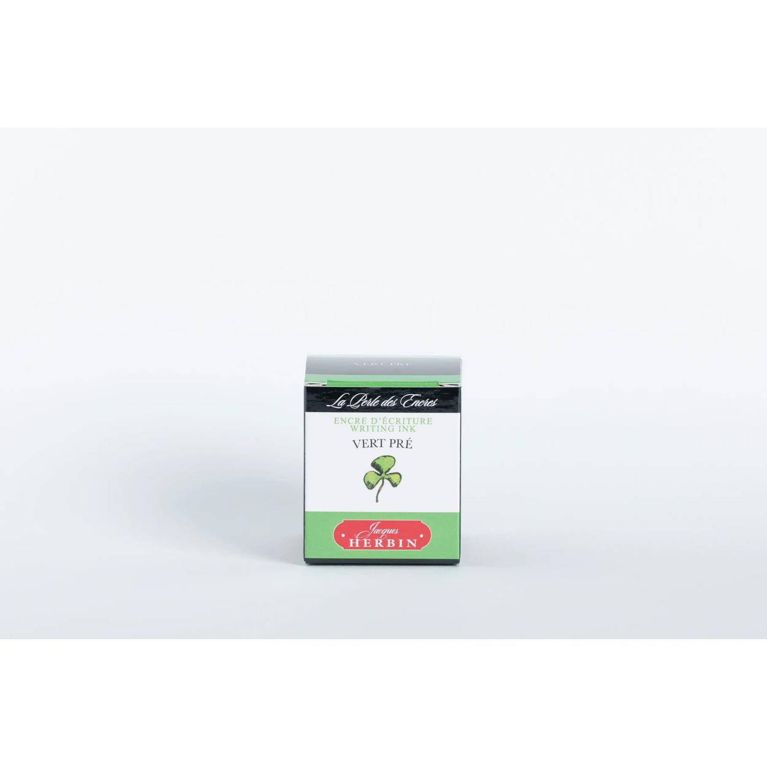 Jacques Herbin 4x Tinte für Füller + Tintenroller Flakon 30 ml Grün 13031T