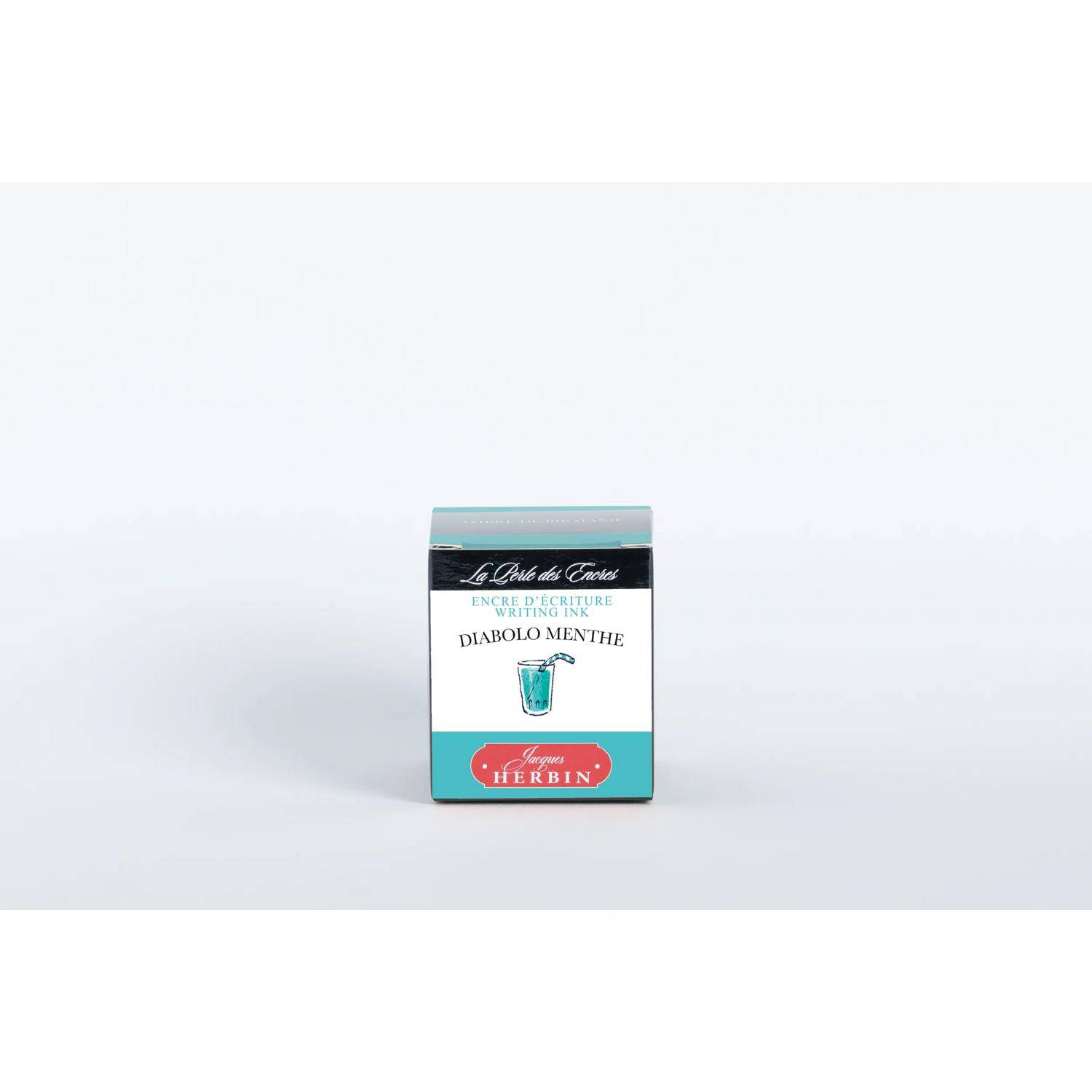 Jacques Herbin 4x Tinte + Tintenroller Flakon 30 ml Pfefferminzgrün 13033T