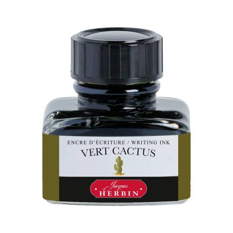 Jacques Herbin 4x Schreibtinte, La Perle des encres, 30 ml Vert Cactus 13034T