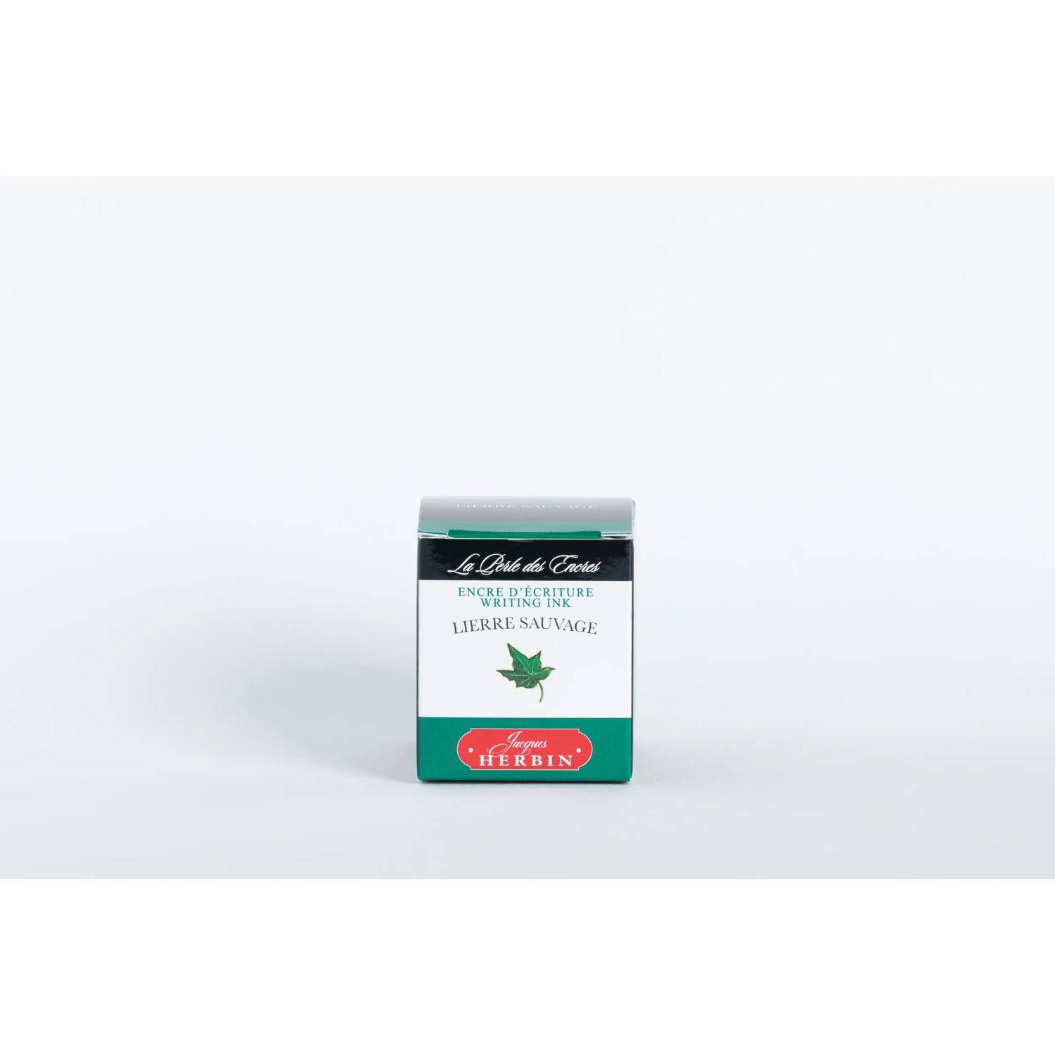 Jacques Herbin 4x Tinte für Füller + Tintenroller Flakon 30 ml Efeugrün 13037T