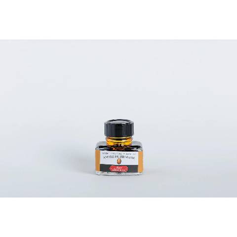 Jacques Herbin 4x Tinte + Tintenroller Flakon 30 ml Bernsteinfarben 13041T