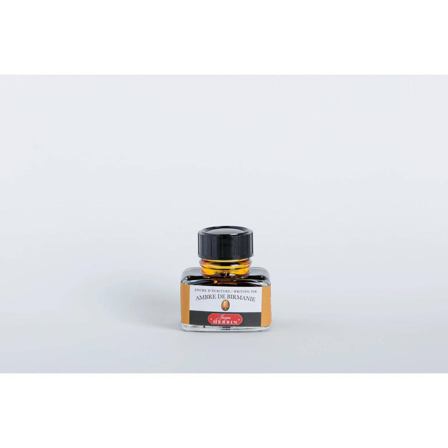 Jacques Herbin 4x Tinte + Tintenroller Flakon 30 ml Bernsteinfarben 13041T