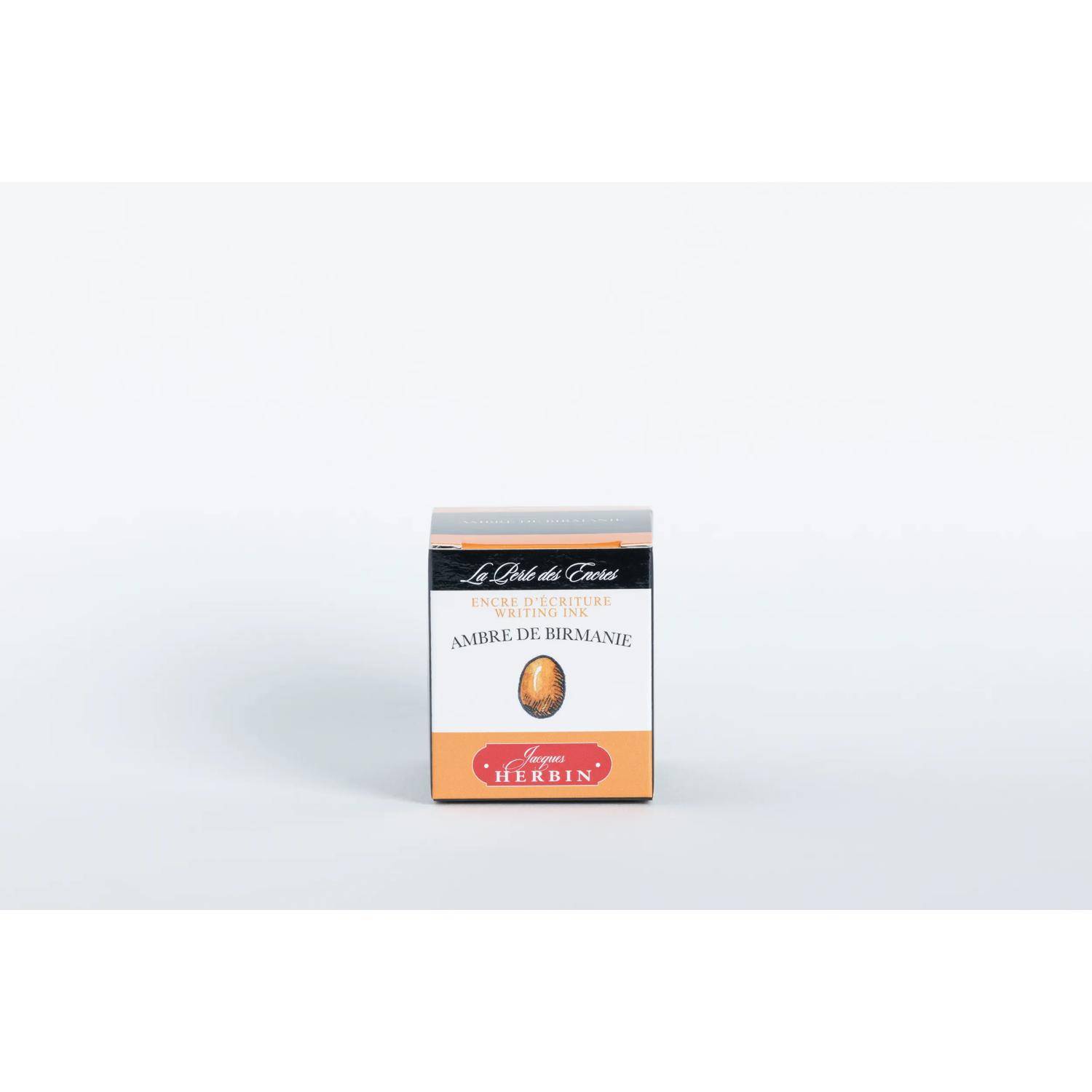 Jacques Herbin 4x Tinte + Tintenroller Flakon 30 ml Bernsteinfarben 13041T