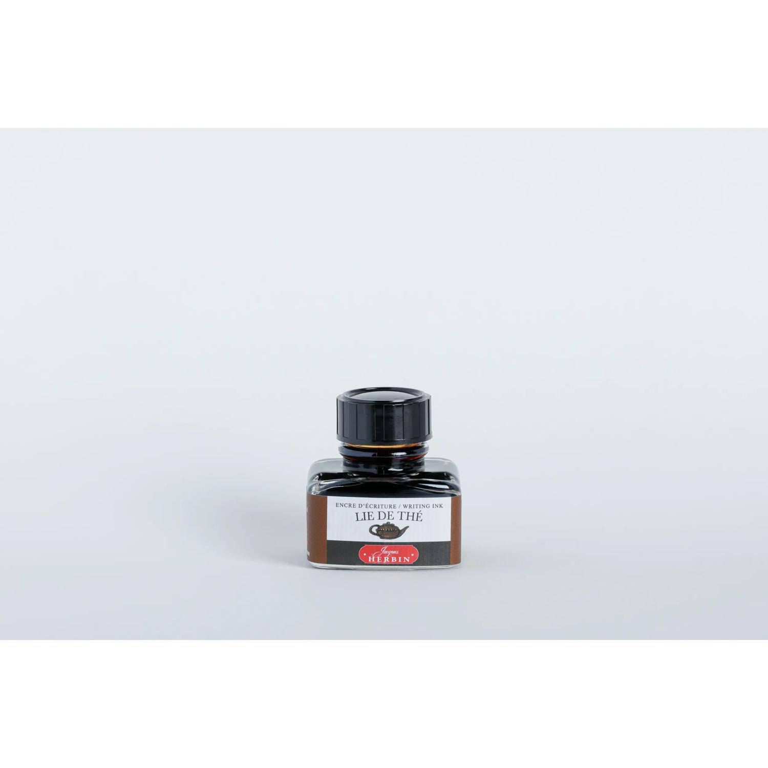 Jacques Herbin 4x Tinte für Füller + Tintenroller Flakon 30 ml Teebraun 13044T