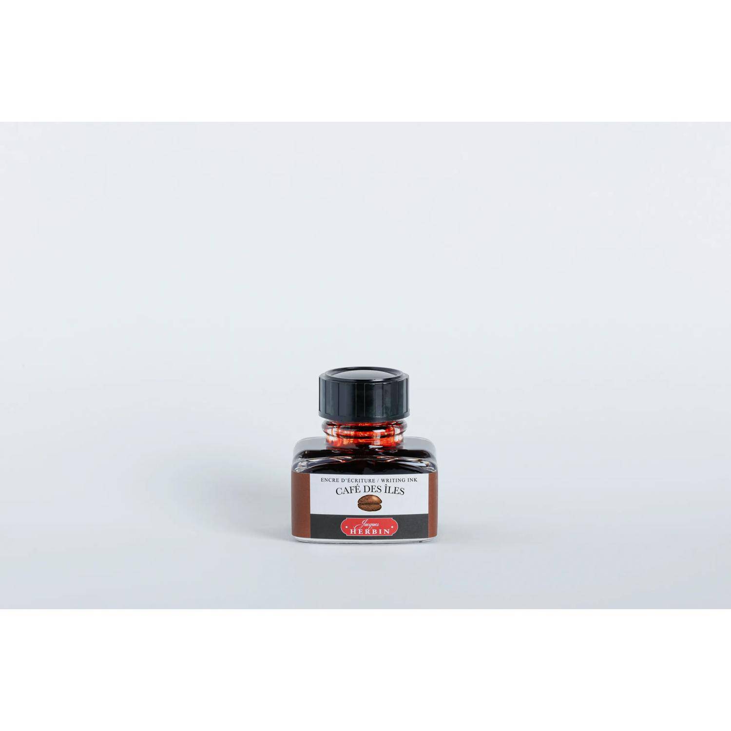 Jacques Herbin 4x Tinte + Tintenroller Flakon 30 ml Kaffeebraun 13046T
