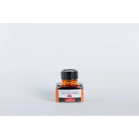 Jacques Herbin 4x Tinte + Tintenroller Flakon 30 ml Indisch orange 13057T