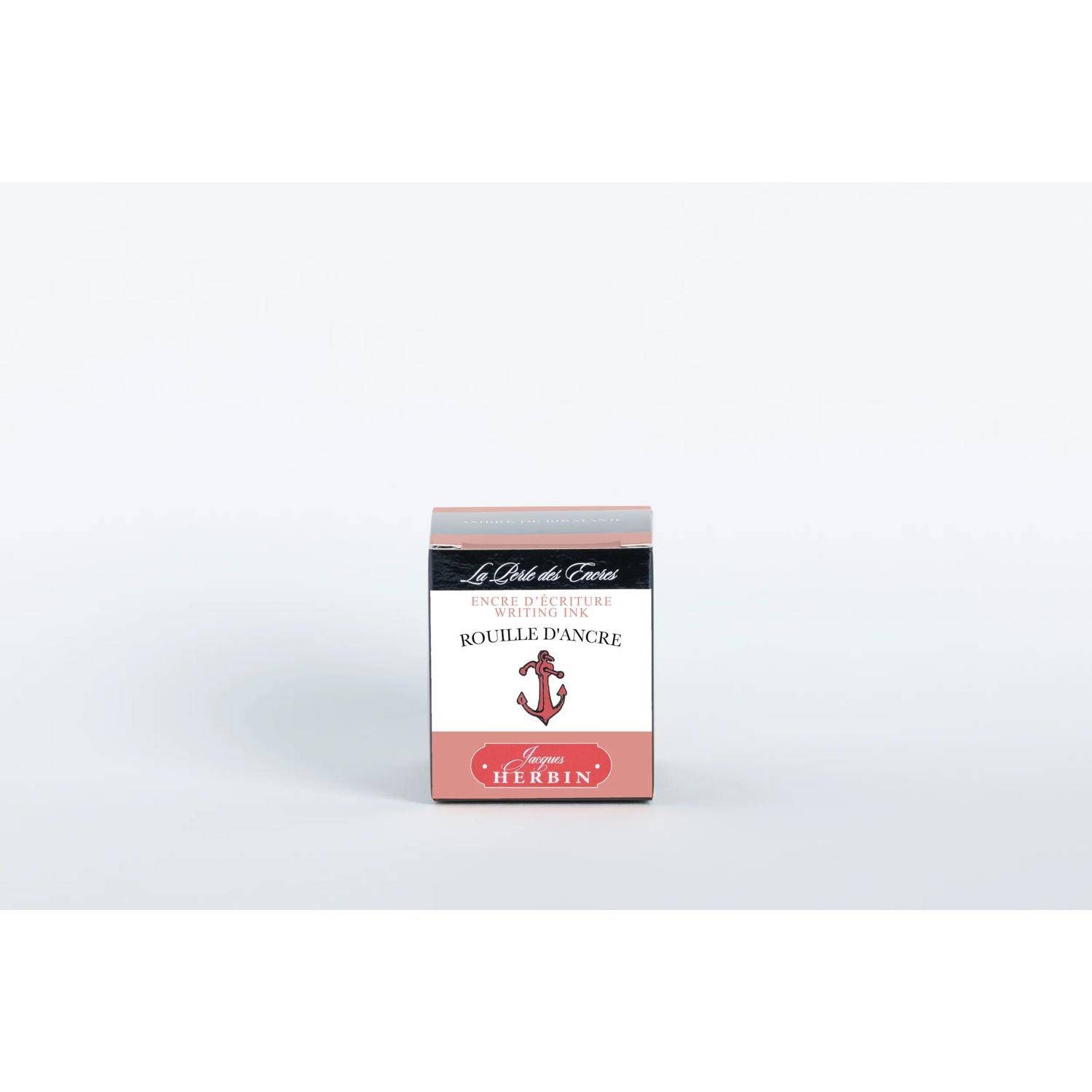 Jacques Herbin 4x Tinte für Füller + Tintenroller Flakon 30 ml Rostbraus 13058T