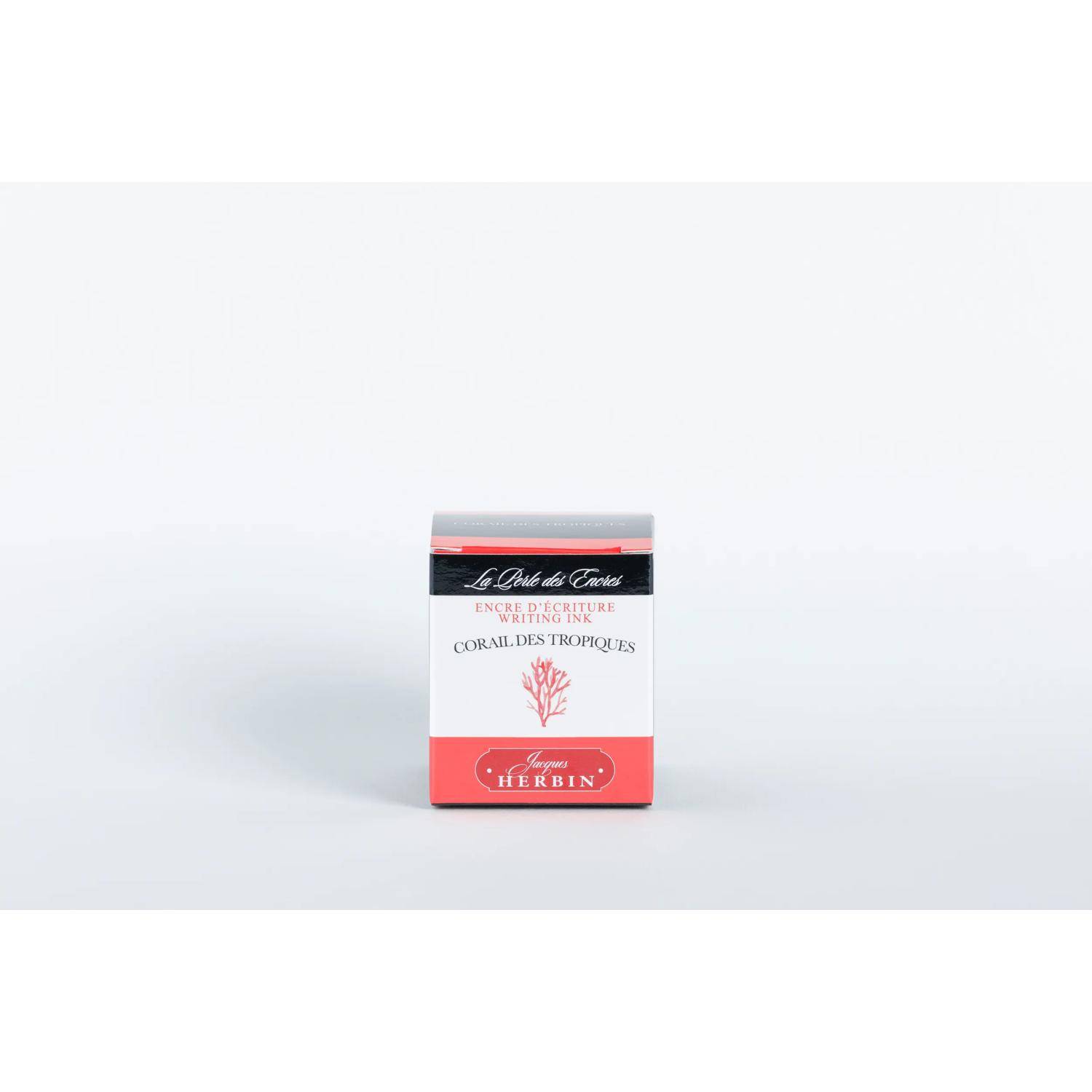 Jacques Herbin 4x Tinte + Tintenroller Flakon 30 ml koralle tropique 13059T