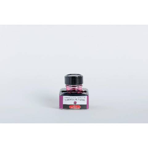 Jacques Herbin 4x Tinte für Füller + Tintenroller Flakon 30 ml Cassis 13078T