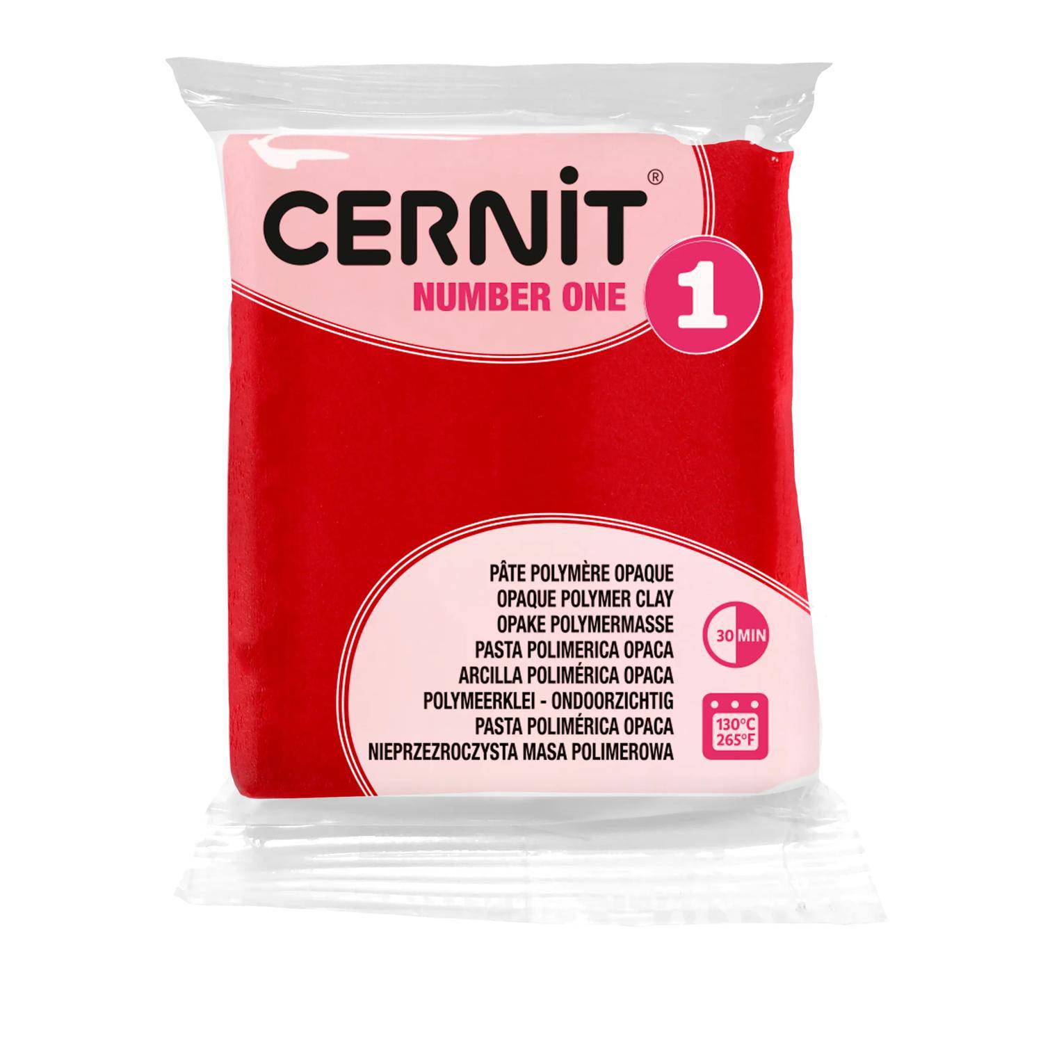 Cernit 6x Number One 56g, Weihnachtsrot - Weihnachtsrot CE0900056463C